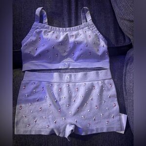 Women's Snoopy Gray Intimates Set large